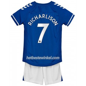 Everton Richarlison 7 Voetbaltenues Kind Thuis 2020/21 - SS (+ Korte broeken)